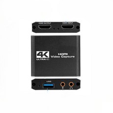 易控王 HDMI轉USB2.0擷取盒 擷取卡 輸入4K 輸出1080P 支援環出 3.5mm, 40-195-03