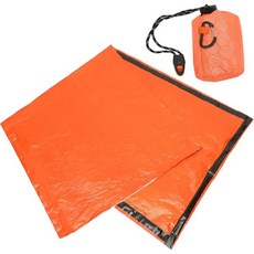 베스톤존 비상 알루미늄 필름 제품 끈이 달린 가방 포함 야외 생존 장비 호루라기 컴팩트하고 가벼운 비상용 침낭 하이킹 캠핑용