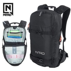 스노우보드 백팩 스키 가방 장비 백 방수 배낭 수납 헬멧 보드가방 스키가방 크로스백 보호, 1개, 블랙 업데이트 측면 걸이