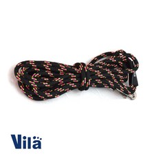 【VILA】 中小型犬貓用輕量超長牽繩 71g 300cm 獨家編織, 1個, 黑-圓拉繩(6mm細圓繩), 黑
