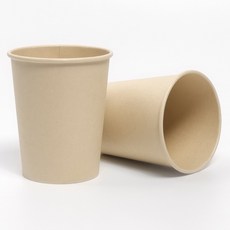 10 대나무컵 소량 300ml 종이컵 커피 테이크아웃, 1개, 50개