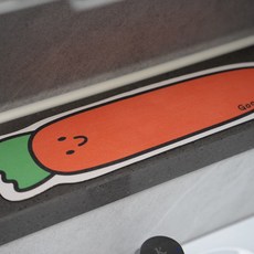 무디 귀여운 캐릭터 세면대 싱크대 빨아쓰는 규조토 매트, 당근, 커팅X
