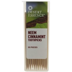 Desert Essence 이쑤시개 님 시나민트, 55개입, 1개