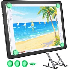 트레이싱을 위한 충전식 A4 라이트 박스 조절 가능한 스탠드와 강력한 자석이 있는 바와슬롬 LED 패드 다이아몬드 아트 스케치 비닐 제초 건축 디자인을 초박형 및 밝은 트레이싱, White