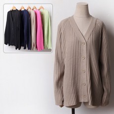 빅골지 스프링 가디건 302B820S 빅사이즈 여성