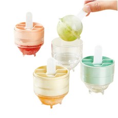 圓形冰棒模具 造型冰棒模具 製冰模具 冰棒 雪糕模具 製冰盒 製冰模具 冰模具 卡通冰棒模具 冰棍模具, 1個, 顏色隨機, 顏色隨機