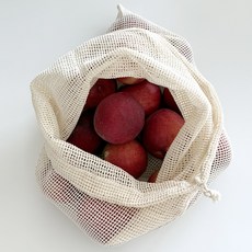 야채망 양파 마늘 감자 보관망, 2개, 베이지