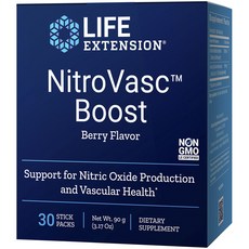 LIFE EXTENSION Nitro Vasc精胺酸矽酸鹽粉隨身包 莓果風味, 1個, 90克