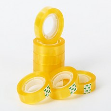 스카치 투명 테이프 리필 12mm x 17m 사무실 소형 박스 포장용, 10개