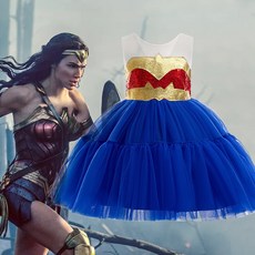兒童神力女超人造型服 節慶派對裝扮