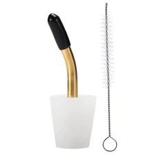 Yoseka (White + Gold) 주전자 주둥이 연장 주둥이 야외 주전자 스키터 냄비 기구