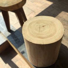 원목 원통 스툴 물건 사이드책상 협탁 침실 진열대 통나무, D. 높이 30 지름 2629cm