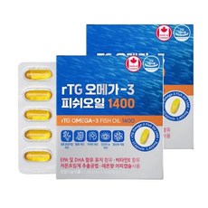 초임계 알타지 오메가3 EPA DHA GOED 개별포장 60캡슐 총 2개, 60정