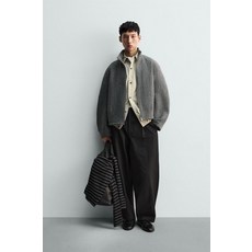 ZARA 이레귤러 자카드 재킷 - 그레이 530901