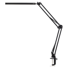 LED 高亮度護眼長臂夾燈 (無頻閃摺疊檯燈), 黑色