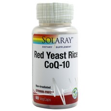 SOLARAY 素食紅色酵母+輔酶Q10膠囊, 60顆, 1罐