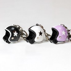 귀여운 곰돌이 헬멧 키링 열쇠 고리 인형 베어 헬맷 키 홀더 장식 소품 미니어처, 핑크