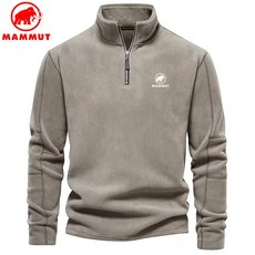 MAMMUT 마무트 매머드 코르덴 중량 차이나 맨투맨 남자 가을 겨울 트렌디한 브랜드 미국식 반 지퍼 긴 소매 상의에 보온 외투를 두껍게 하다