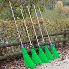 (1+1) 도로비 개량비 대비 빗자루 싸리비 폭설 대설 용품, 그린, 2개, 3단 분리형(1+1)