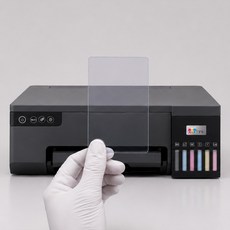 엡손호환 ZERON 잉크젯프린터용 PVC백카드 공카드 포토카드만들기 포카만들기 포토카드인쇄 셀프포토카드 Z102, 완전투명 10매입