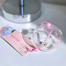 리빙릿 일본 후우링 고급 깃털 풍경 종 현관 도어벨 후링 에도후링 집들이선물, 고양이의날
