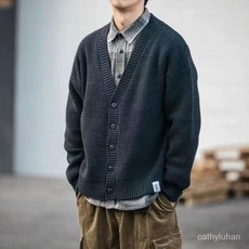 優選大碼針織外套男2024特大碼300斤V領開衫針織休閒外套男裝加肥加大春秋季潮流毛衣