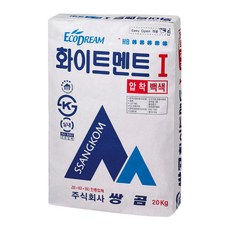 쌍곰 압착시멘트 자기질타일 바닥시공용 20kg 백색, 1개