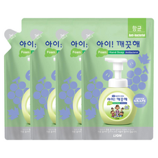 아이깨끗해 핸드워시 리필 청포도 450ml 4개