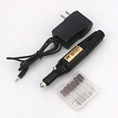 【 199出貨】微型調速電磨機 電動打磨機 多功能美甲玉石拋光機 鵰刻機 迷你電鑽, 1個, （黑色款）標配電磨