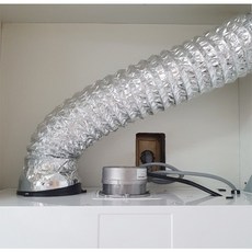 주방후드 환풍기 자바라 5M 100파이 싱크대 렌지후드 배기관 연통 통풍구 배기구 가정용, 고객직접설치