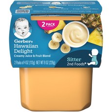 거버 어린이 액상 식품 113g 2개입, 하와이안 딜라이트(Hawaiian Delight), 226g, 1개