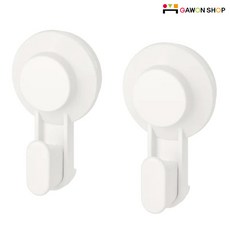 이케아 TISKEN 흡착식후크 2P세트/다용도후크, 2P_1세트