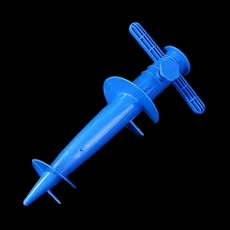 우산 받침대 조절 가능한 플라스틱 해변 파티오 모래 바닥 고정 도구 앵커 스탠드 스파이크 오거 홀더 액세, 05 Blue