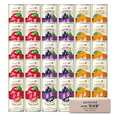 마셔몰 주스세트 사과 제주감귤 포도 3가지맛 각10캔씩 총30캔, 30개, 175ml