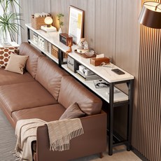 BYOU 침대 틈새 수납 선반 2단 선반 소파 미니 사이드 테이블 20cm