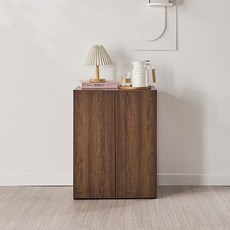 동서가구 미엘 600 2도어 수납장 DF928303, 다크오크