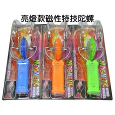 寶貝玩具屋 亮燈款磁性特技陀螺 - 花式技巧閃光花漾陀螺, 1個