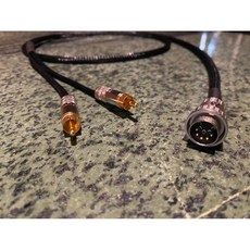 沐耳 DIN 1 訊號線 Switchcraft 經典端子 5-pin DIN-2 RCA 無氧紅銅訊號線, 1個