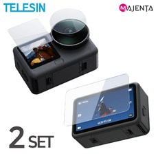 텔레신 오즈모 액션6 보호필름 강화유리 액정 2세트, 오즈모 액션6 강화유리 보호필름