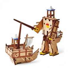 도모아 영공방 변신로봇 아기 판옥선 (YM173), 1개, 상세페이지 참조