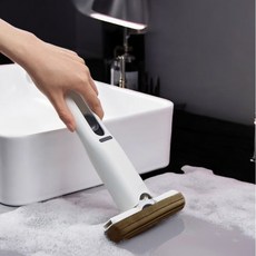 EFFILIFE 간편 청소를 위한 원터치 미니 밀대 걸레, 본품 화이트 + 패드1장, 2세트