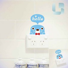 벽 스위치 포인트스티커 벽인테리어스티커 벽부착스티커 꾸미기스티커