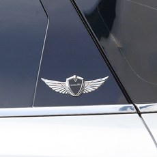 DC 쏘렌토 익스테리어 날개 레터링 튜닝 엠블럼 호환 몰딩, 실버(1p)