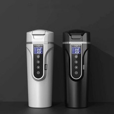 차량용 차박 카포트 전기포트 캠핑 텀블러 여행 차량, 화이트500ml[12V/24V차량용]