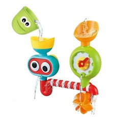 嬰幼兒洗澡戲水玩具 多功能灑水轉轉樂 安全無毒材質 親子互動, 多色, 1個