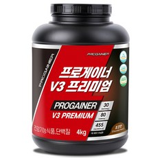 프로게이너 V3프리미엄 초코맛 체중근육 벌크업게이너, 4kg, 1개