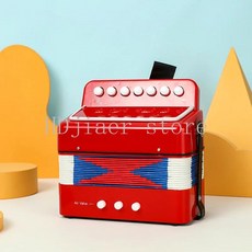 페이판 키 아코디언 학생 초보자용 악기 휴대용 교육용, 1개, 7. 7 key red, 기본