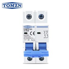 태양광 미니 회로 차단기 PV 시스템용 2P DC MCB 1000V 3A 6A 10A 16A 20A 25A 32A 40A 50A 63A DC MCB, 10 3A, 1개