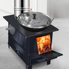 캠핑 화목난로 장작 펠릿 장박 주물 스토브 불멍 난로 군고구마, 19.대형 +40cm 파이프