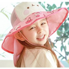 WINGHOUSE 女童可拆式小兔子櫻桃圖案露營帽
